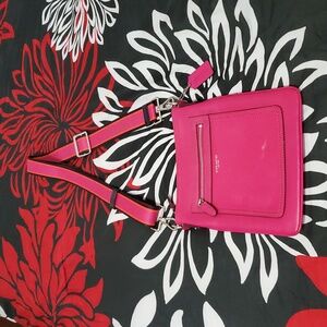 Coach Pink Leather Swing Crossbody Bag